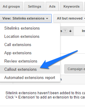 ad extensions step 12